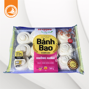Bánh bao không nhân LC Foods 300g – Thùng 10 gói là dòng bánh bao đông lạnh tiện lợi