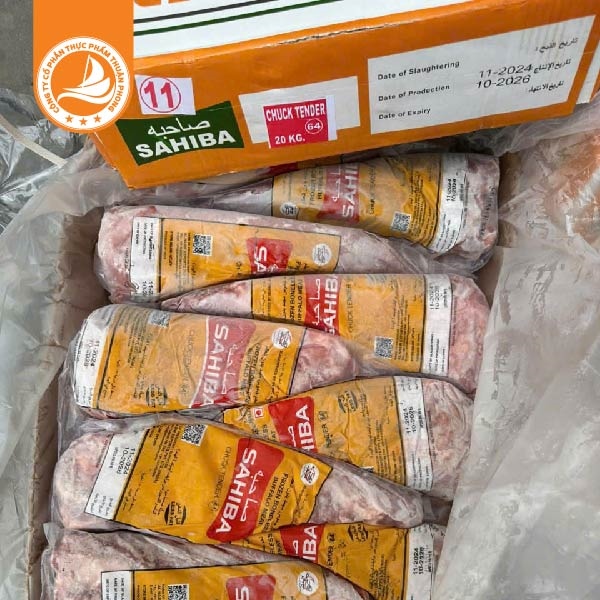 Bắp cá lóc 64 – Thùng 20Kg 3 Bắp cá lóc 64 – Thịt bắp trâu lóc gân đông lạnh đóng thùng 20kg – Thuận Phong Food