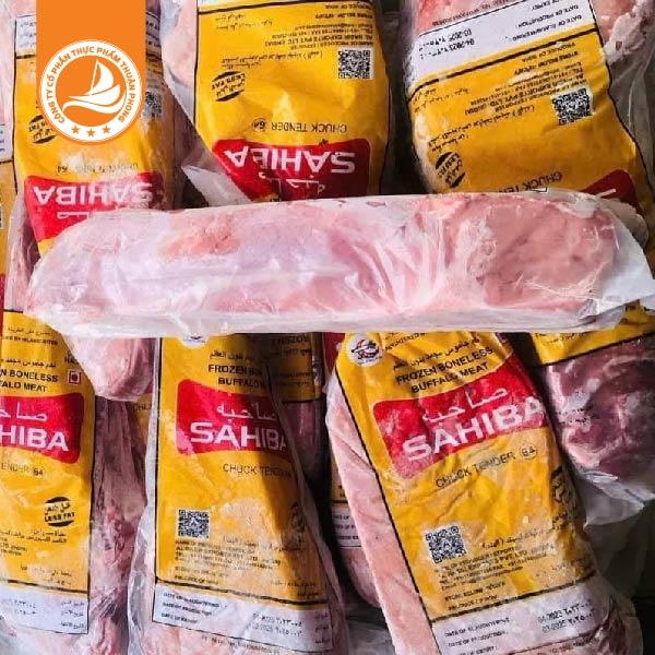 Bắp cá lóc 64 – Thùng 20Kg 2 Bắp cá lóc 64 – Thịt bắp trâu lóc gân đông lạnh đóng thùng 20kg – Thuận Phong Food