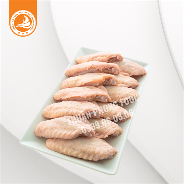 Cánh gà khúc giữa – Thùng 10kg 2 Cánh gà khúc giữa – Phần thịt ngon nhất từ cánh gà, dễ chế biến và hấp dẫn