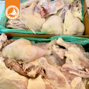 Góc tư đùi gà 500g up - Thùng 15Kg 5 Góc tư đùi gà 500g up – phần thịt gà nhiều nạc, đóng gói thùng 15Kg
