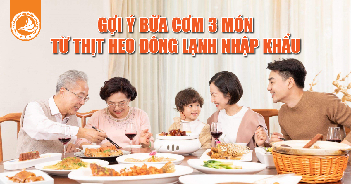 Bữa Cơm 3 Món Ngon Từ Thịt Heo Đông Lạnh Nhập Khẩu