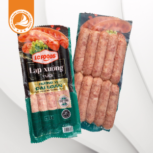 Lạp xưởng nướng đá LC Foods gói 700g – Thùng 28 gói | Thơm mềm, chuẩn vị truyền thống