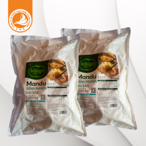 Mandu Hải sản gói 1.5kg – Thùng 6 gói | nhân hải sản thơm ngon, tiện lợi