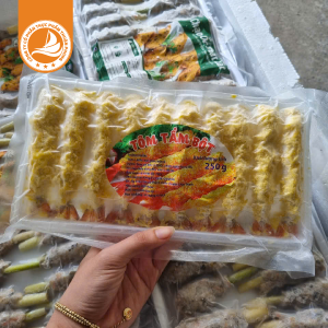 Tôm tẩm bột chiên xù giòn rụm, thơm ngon, tiện lợi, được chế biến từ tôm tươi chọn lọc phủ lớp bột vàng óng.