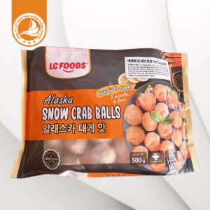 Viên Cua Tuyết Alaska LC Foods – Thùng 20 gói | Thơm ngon, dinh dưỡng, tiện lợi chế biến