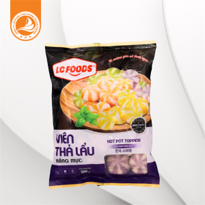 Viên Thả Lẩu Răng Mực LC Foods - Thùng 20 gói | Dai giòn, thơm ngon, tiện lợi chế biến
