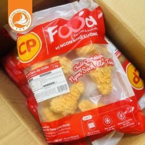 Tỏi cánh gà rán CP Foods gói 1kg – Thùng 10kg | Cánh gà tẩm gia vị tiện lợi, giòn ngon chuẩn vị